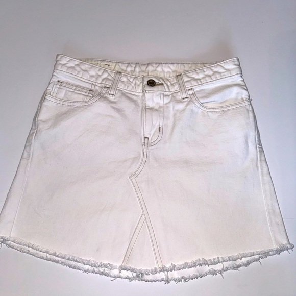 Ralph Lauren white Jean mini skirt small - Picture 1 of 9